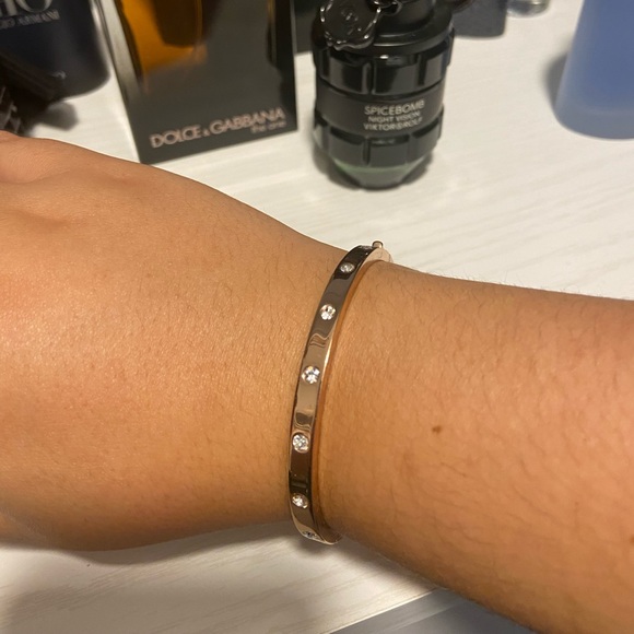 Rose Gold Kate Spade Bracelet with Pave Stones - Picture 4 of 5